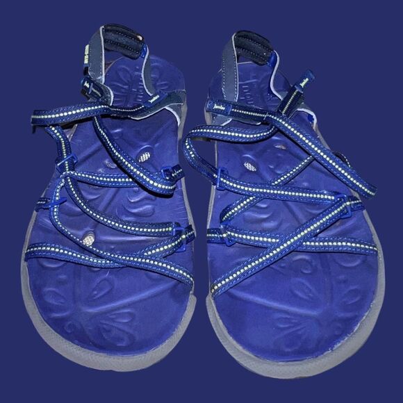 Jambu Surf Hydro Terra Blue Strappy Vegan Sandal 7M - Picture 1 of 5